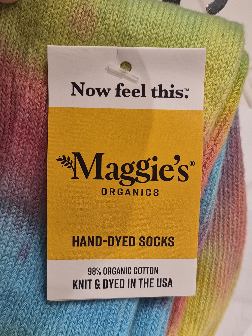 Rainbow Hand-Dyed Women's Socks - Multicolor - Picture 4 of 6